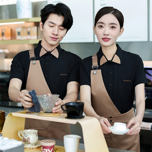 New Customized Logo Hotel Work Clothes Oil Resistant and Stain Resistant Shirts Unisex Waiter Shirts Waiter Shirt Uniform - Product Image 6