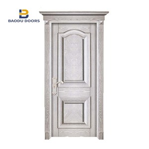 In legno massello porta rossa profumo concentrato con porta in legno pivot cerniera e prehung esterno doppie porte - Product Image 5