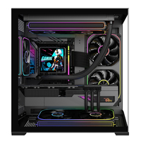 Gabinete para Computadora de Juegos MATX Ruix Iceblade 240, Nuevo Diseño, Gabinetes para PC de Escritorio con Vista Completa, Torre Media, Paneles Laterales Dobles con Ventanas