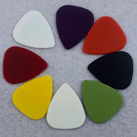 Wholesale 0.58 0.71 0.81 0.96 1.2 1.5mm Colorful ABS Guitar Plectrum Mediator Guitar Picks for Acoustic Electric Bass
