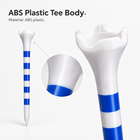 Tees de golf personnalisés en plastique ABS avec motif multi-rougeurs pour la practice – Commandez en gros pour les distributeurs exportateurs