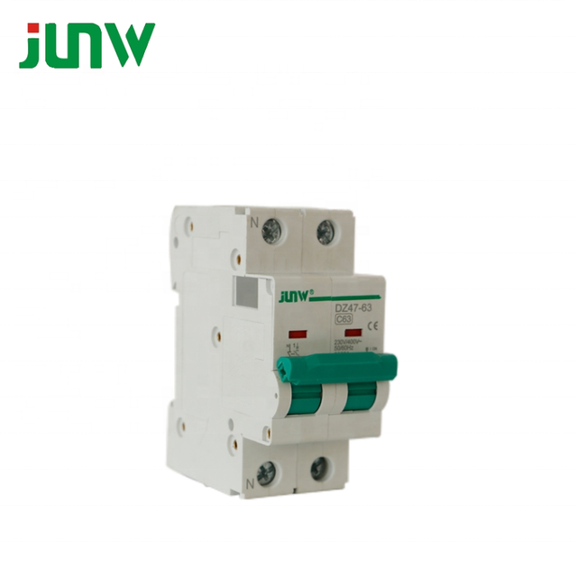 JUNW JVB1-63 400V/230V MCB MINI  Miniature Circuit Breaker 1P/2P/3P/4P   BCD Copper Material