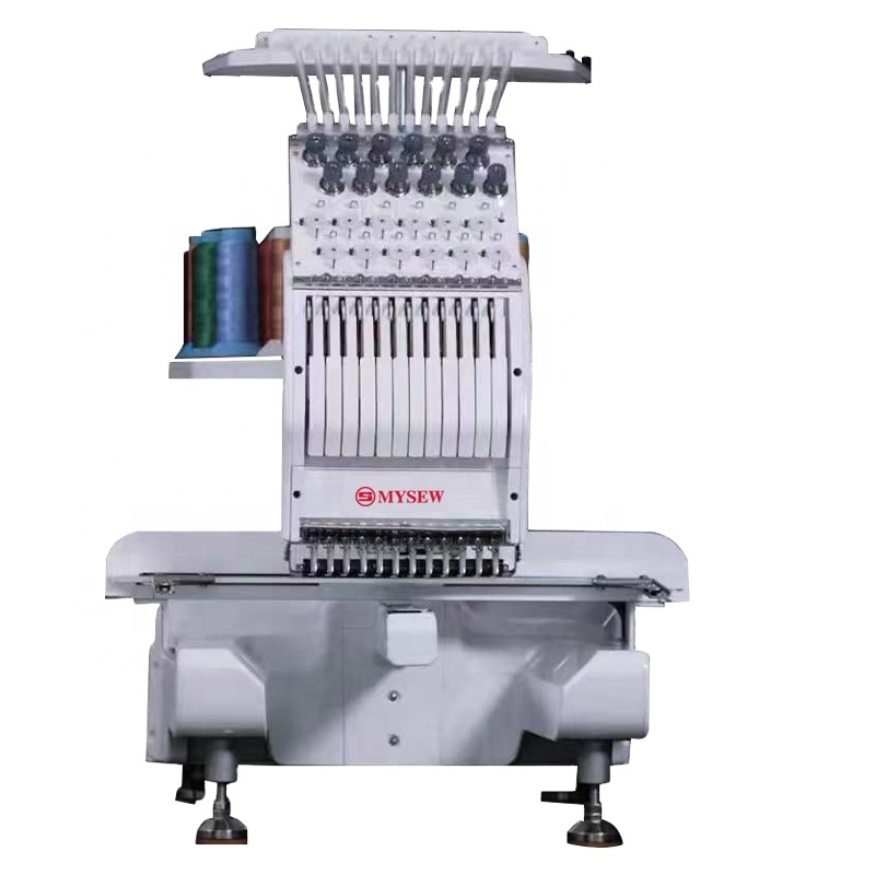 MYSEW MFS120N одноголовочная вышивальная машина плоская шляпа футболка одежда вышивальная машина компьютеризированная