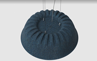 Listi Effet insonorisant Lampe acoustique en feutre PET Longueur du câble et du cordon Abat-jour insonorisé en polyester personnalisé