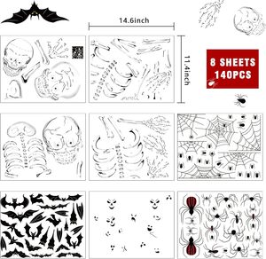 DAMAI Halloween Window Clings Decor Double Side Removable Glass Decals Can Remove Window Stickers for Halloween Decorations - Product Image 6
