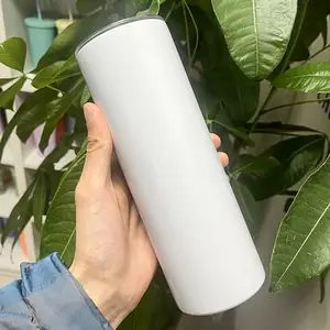 20 ounce vasos acero inoxidable tumbler reusable heat press sublimation blank skinny stainless steel travel water tumble bottle