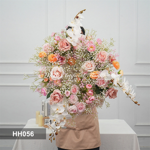 <b>Artificial</b> Silk Rose Wedding Flower wreath Center Pieces Table Decoration for Wedding Arrangement - Product Image 2