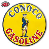 Vintage Discount Green Castrol Essence Motor Oil Company Meilleure vente en gros Enseignes en porcelaine émaillée
