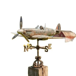 Molinillo de Viento para Jardín Iron Maiden Spitfire, de Acero Inoxidable, Resistente a la Intemperie, con Estaca para Montar, Decoración para Exteriores - Product Image 4