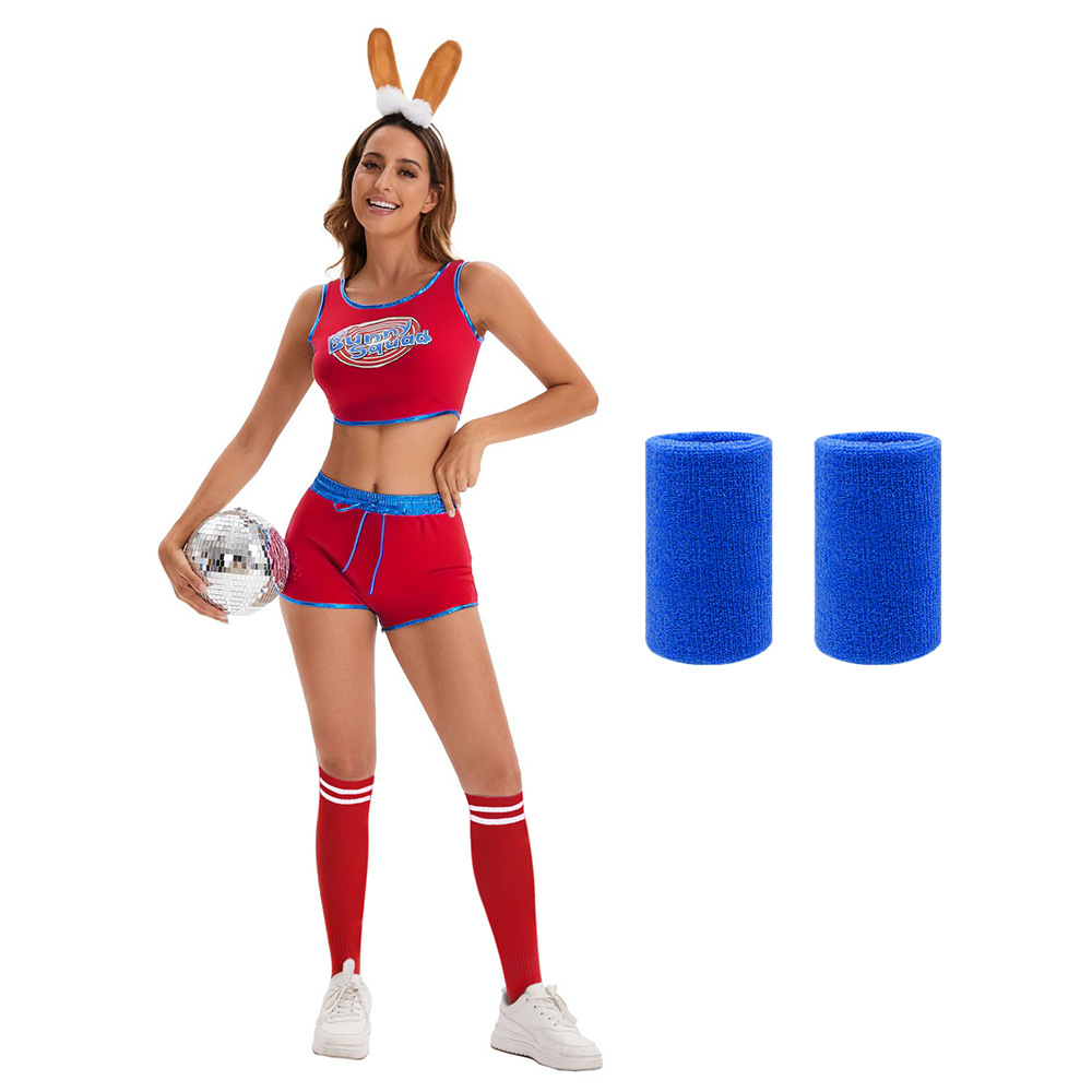 Red [Shorts + Top + Ears + Wristbands]
