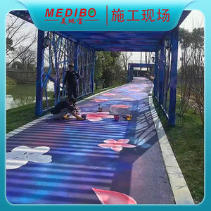 Peinture artistique changeante de couleur Meidibao, peinture pour routes communautaires, parcs, peinture antidérapante à base d'eau, peinture pour trottoirs - Product Image 2