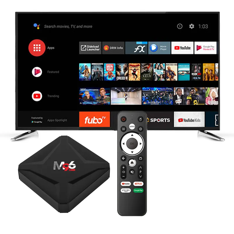 Tripsky Logo personalizzato Android 10.0 Smart Tv Box Internet Set Top Box 4K Smart Tv Box