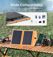 Kit de panneau solaire pliable Portable monocristallin 10W 20W costume pour Camping en plein air voyage batterie externe solaire