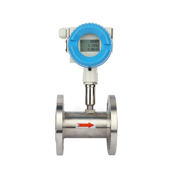 24V Turbine Flowmeter plant oil Flow meter DN80