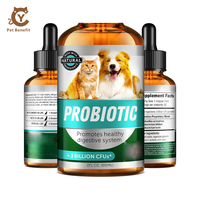 Gouttes Probiotiques pour Chiens OEM/ODM : Prébiotiques, Enzymes Digestives, Absorption Rapide, Supplément Liquide pour la Santé Digestive et la Flore Intestinale
