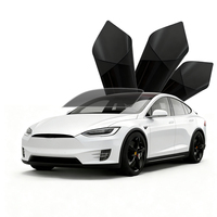 Film noir pour pare-brise de voiture, protection UV, contrôle solaire, film de teinte de fenêtre de voiture en céramique nano, UV polarisé