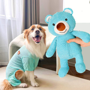Juguete de Peluche Azul con Sonido de Mascota, Juguete Masticable Resistente a Mordidas con Sonido de Cerdo para Perros y Gatos, Juego en Interiores - Product Image 3