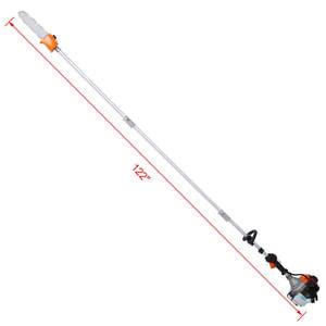 DB 56CC, 2 ciclos, 5 en 1, sistema de herramientas de jardín multifuncional, 56CC, 2 ciclos con sierra de poste de gas, recortadora de setos, recortadora de césped - Product Image 6