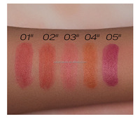 Presse chaude blush stylo avec tête de brosse liquide blush logo personnalisé lueur naturelle liquide blush femme maquillage