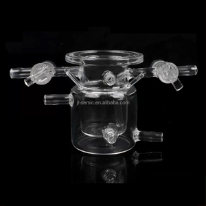 Trong suốt thủy tinh thạch anh lò phản ứng cho hóa chất kiểm tra <span class=keywords><strong>separator</strong></span> được sử dụng với thạch anh Ống - Product Image 4