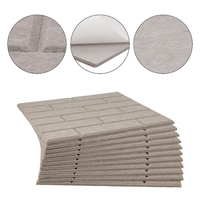 Panneaux décoratifs acoustiques pour murs, feutre polyester, formes étoile, losange, hexagone, en stock, pour utilisation dans les salles de cinéma maison
