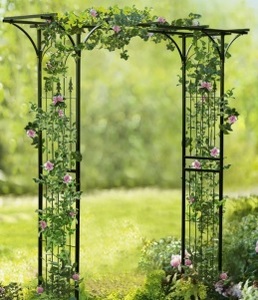حديقة معدنية في الهواء الطلق أربل قوس تريليس زخرفة تسلق النباتات بوابة الزفاف - Product Image 2