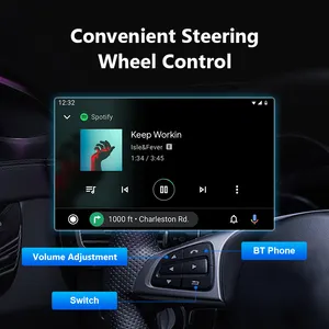 Pemutar Dvd Mobil, Layar Sentuh Android 9/10 Inci Gps Stereo Radio Sistem Navigasi Audio Auto Elektronik