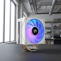 Ventilateur de refroidisseur d'air d'ordinateur rvb haute Performance 4PIN refroidissement du processeur dissipateur thermique en aluminium PWM silencieux pour INTEL pour prise AMD colorée