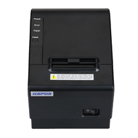 Imprimante thermique de reçus HSPOS K58CU 58 mm avec coupe-papier automatique USB ESC/POS, tiroir-caisse compatible Win 7 8 10 Linux pour caisse enregistreuse de point de vente et commerce de détail