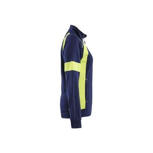 BLAKLADER - 356811588933XL Sweat-shirt femme haute visibilité avec fermeture éclair complète Bleu marine/jaune-EAN 7330509917381 HI-VIS WORKWEAR - Product Image 5