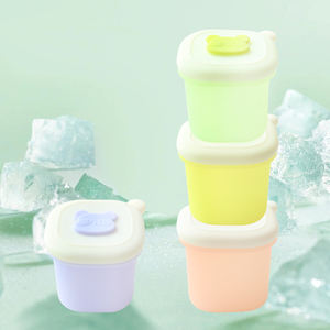 PAISEN - Rejilla para Congelador para Alimentos Complementarios para Bebés, Cajas con Compartimentos Independientes, Caja de Almacenamiento de Silicona Cuadrada de 50 ml - Product Image 1