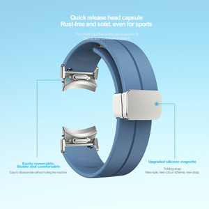 Bracelet sport pour Galaxy Watch 5 4 Classic 43mm 47mm Bracelet pour Samsung Galaxy Watch6 44mm 40mm 20mm Bracelet magnétique en silicone - Product Image 6