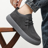 Nouveaux Mocassins Homme 2024 en Cuir Véritable et Daim de Vache, Style Décontracté à Enfiler, Marque Anglaise, Vente en Gros, Prix Réduit, Fabrication OEM
