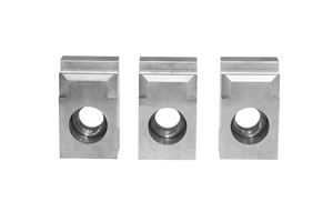 Tungsten Carbide Spring Machine Parts V-Groove Wire Guide Block With <b>Threaded</b> Hole For Spring Coiling Machine - Product Image 2