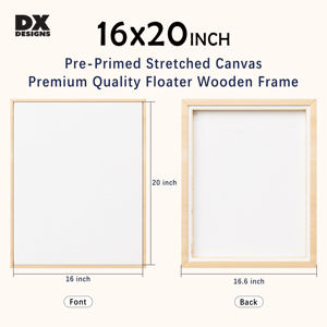 Tela Esticada emoldurada DX Designs, Impressão Personalizada em Tela e Pintura em Tela, Molduras de Madeira em Vários Tamanhos para Arte de Parede - Product Image 3