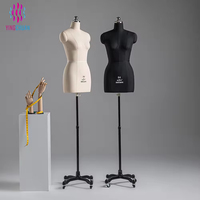 Mannequins de couturière et de tailleur ajustables, buste de tailleur demi-corps féminin