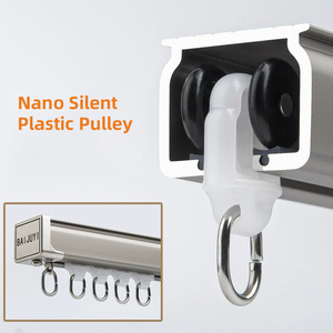 Riel <span class=keywords><strong>de</strong></span> Cortina <span class=keywords><strong>de</strong></span> Aluminio <span class=keywords><strong>de</strong></span> 2.6mm <span class=keywords><strong>de</strong></span> Grosor Extra, Ultra Silencioso, <span class=keywords><strong>de</strong></span> Montaje en Techo Simple o <span class=keywords><strong>Doble</strong></span>, <span class=keywords><strong>Precio</strong></span> al por Mayor Directo <span class=keywords><strong>de</strong></span> Fábrica - Product Image 4