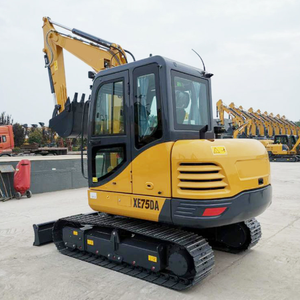 Nouvelle mini-excavatrice sur chenilles compacte XE75DA 7,5T à bras de balayage zéro, haute efficacité, puissante pour le terrassement agricole avec garantie d'un an - Product Image 3