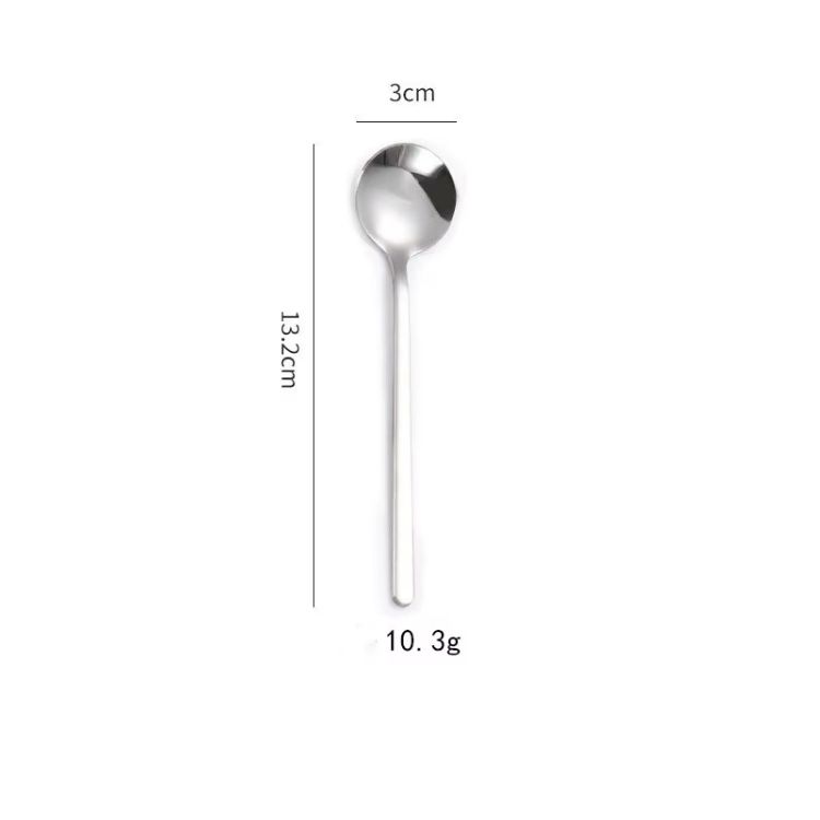 13.2cm round fillister head spoon - silver