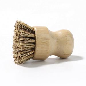 Wholesale Durable Mini Dish <b>Brush</b> Eco Friendly Bamboo Cleaning Scrubbers for Kitchen - Product Image 5