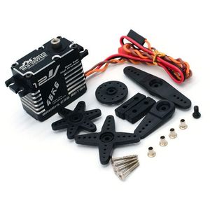 JX เซอร์โว BLS-12V7146เหล็กความแม่นยำสูง71g 12V โครงสร้างกรอบอลูมิเนียม CNC แบบเต็มรูปแบบมาตรฐานไร้แปรงแบบดิจิตอล JR 265mm - Product Image 4