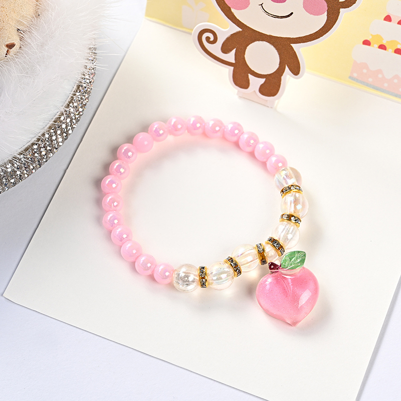 NIQIPOK Braccialetto Con Perline Di Cristallo, Carino, Stile Cartone Animato, Kawaii, Elastico, Per Donne E Ragazze, Con Perline Di Cristallo Kawaii, Braccialetto Coordinato Per I Migliori - 12