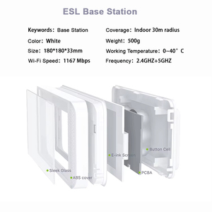 แท็กราคาอิเล็กทรอนิกส์แบบดิจิทัลจากผู้ผลิต Ble พร้อม API SDK EDP E Ink NFC ESL แท็กราคา 2.4G ป้ายราคาอิเล็กทรอนิกส์  สถานีฐาน Wi-Fi และเกตเวย์ - Product Image 2