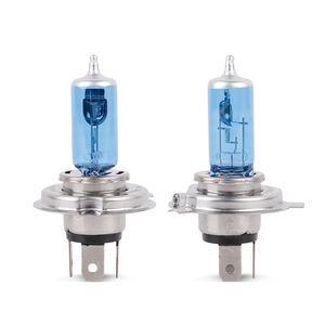 Lámpara Halógena <span class=keywords><strong>H4</strong></span> de 12V 60W 55W con Película Azul, Súper Brillante, Bombilla Halógena P43t 4300K, Luz Baja y Alta, Producto Nuevo - Product Image 4