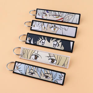 Porte-clés en tissu tissé d'<span class=keywords><strong>anime</strong></span> Inuyashaed, porte-clés en tissu Gintama, porte-clés <span class=keywords><strong>Soul</strong></span> <span class=keywords><strong>Eater</strong></span>, accessoire de bureau - Product Image 4