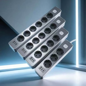 Regleta Profesional Europea con 2 Puertos USB-C, 1 Puerto USB-A y 5 Tomas Schuko para Uso en Hogares Modernos, Oficinas y Hospitales - Product Image 3