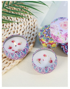 Vela Aromática de Cera de Soja en Lata, Vela de Aromaterapia sin Humo, Regalo Ideal para Cumpleaños, Recuerdo de Boda y Fiesta - Product Image 4