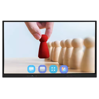 Tableau interactif 4K 86 pouces, tableau blanc intelligent multimédia avec système d'exploitation Android + Windows et 40 points tactiles pour les réunions et les salles de classe