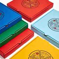 Boîte à pizza personnalisée en carton blanc de haute qualité sans colle
