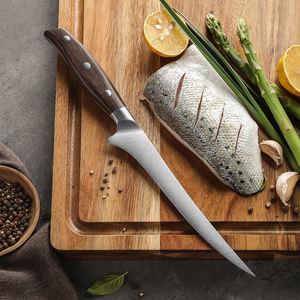سكين فيليه متعددة الأغراض الألمانية الفولاذ المقاوم للصدأ المطبخ Boning Filleting السكاكين أحمر خشب الصندل مقبض جديد - Product Image 2